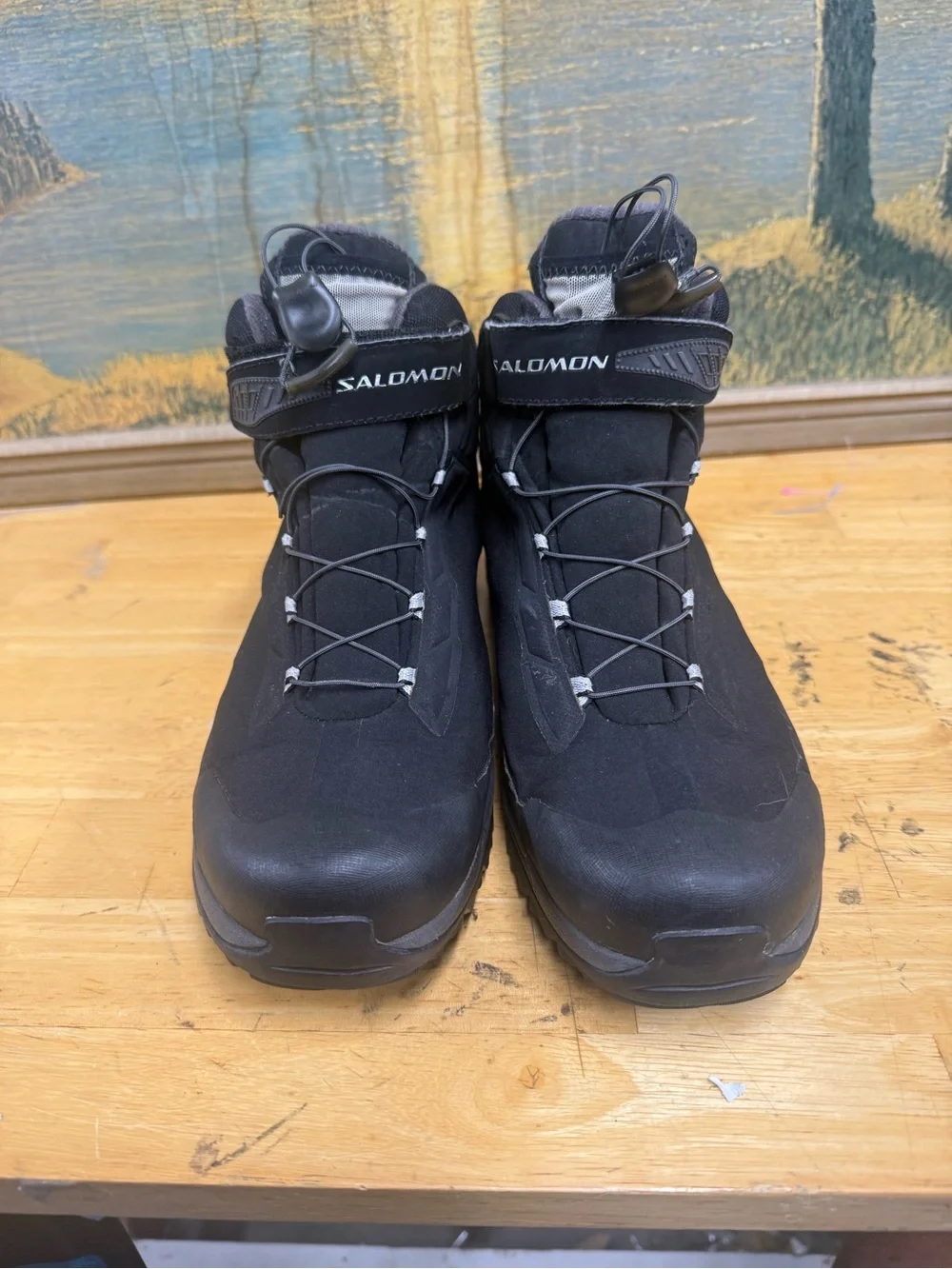 Salomon Deemax TS WP winter boot soft shell, hook and loop waterproof Sz 10.5
